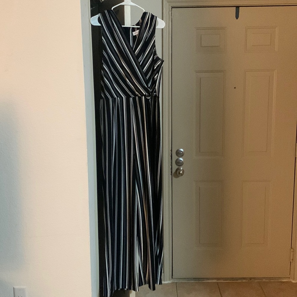 Black and white on piece romper